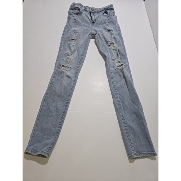 Woman's‎ Levi's Ripped Jeans Distressed Blue W26 L30 - Picture 1 of 11